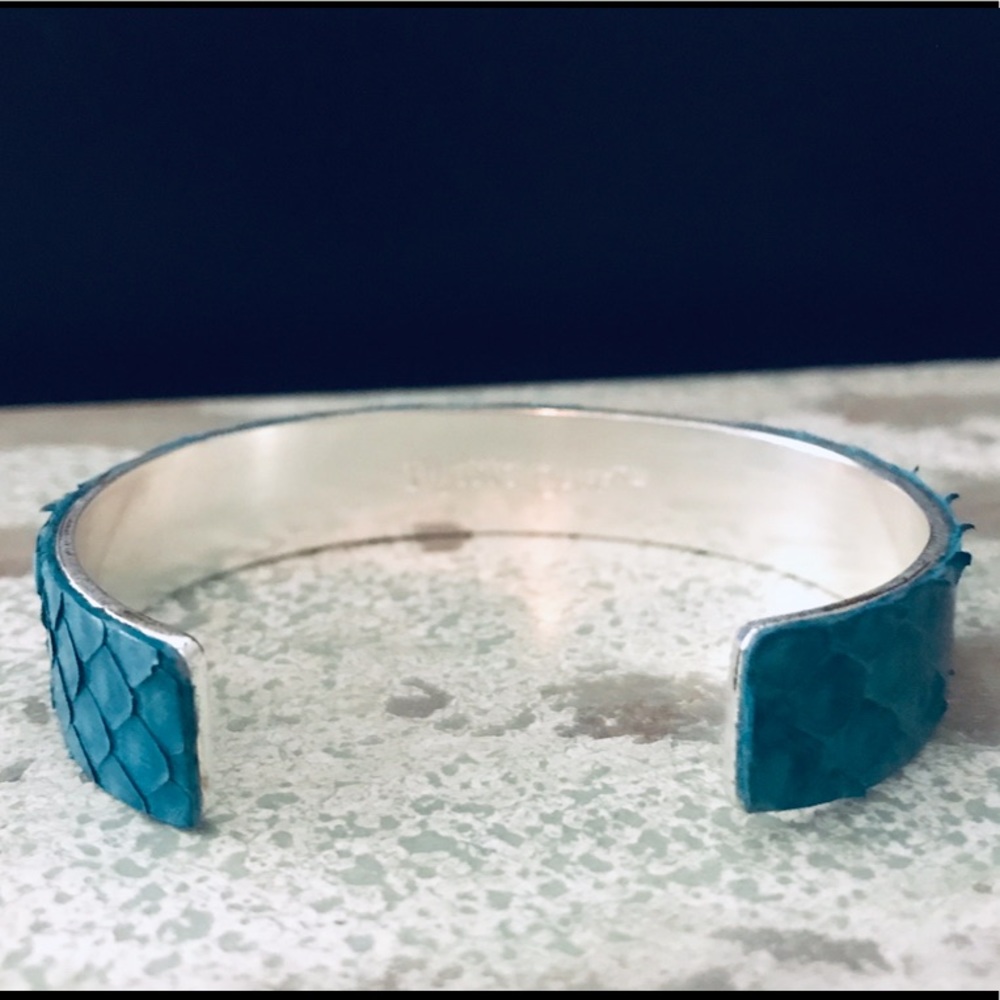Rustic Cuff Teal Python Cuff - Picture 2 of 4